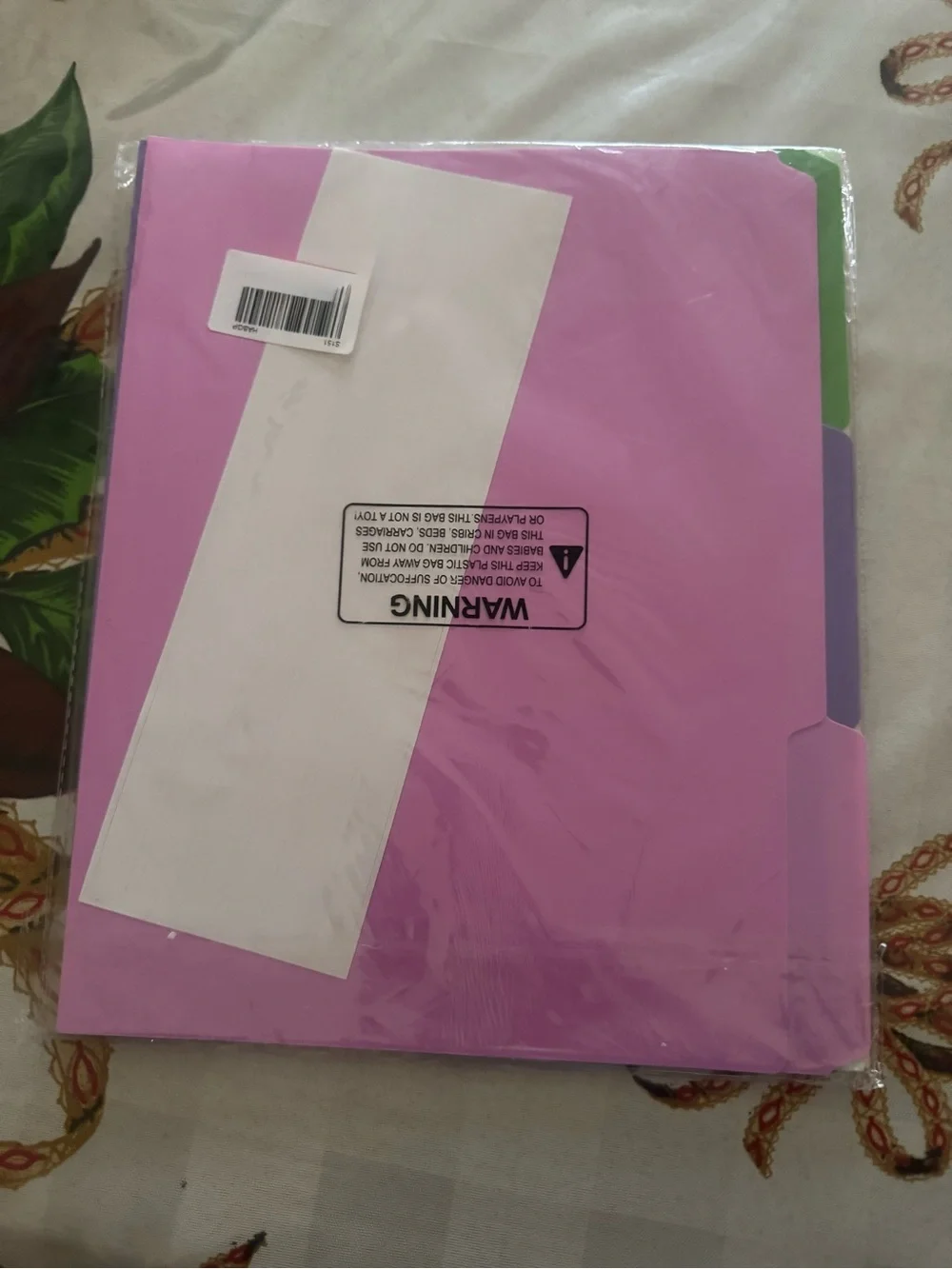 Multi-Color Manila File Folders 9-pcs